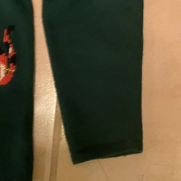 Vintage Y2K 2001 Womens XL Christmas Cat Bells Wool Blend Knit Cardigan Sweater - Picture 8 of 10